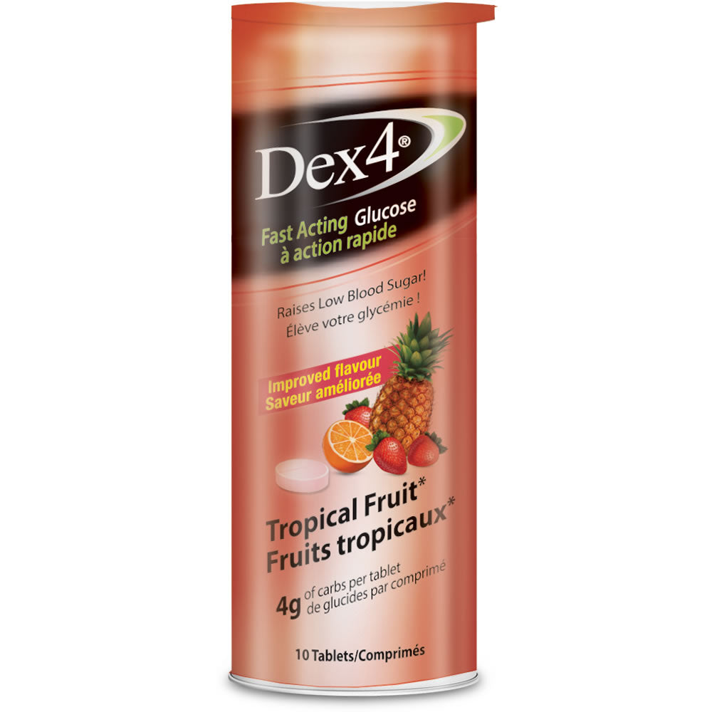 Dex4 Action Rapide Comprimé de Glucose - Saveurs assorties