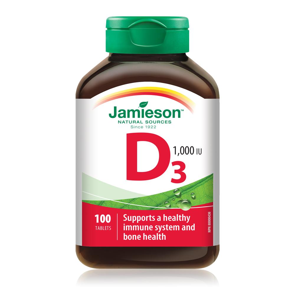 Jamieson Vitamin D 1000UI gelules à dissolution rapide