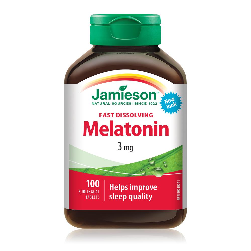 Jamieson Mélatonine 3mg à dissolution rapide comprimés