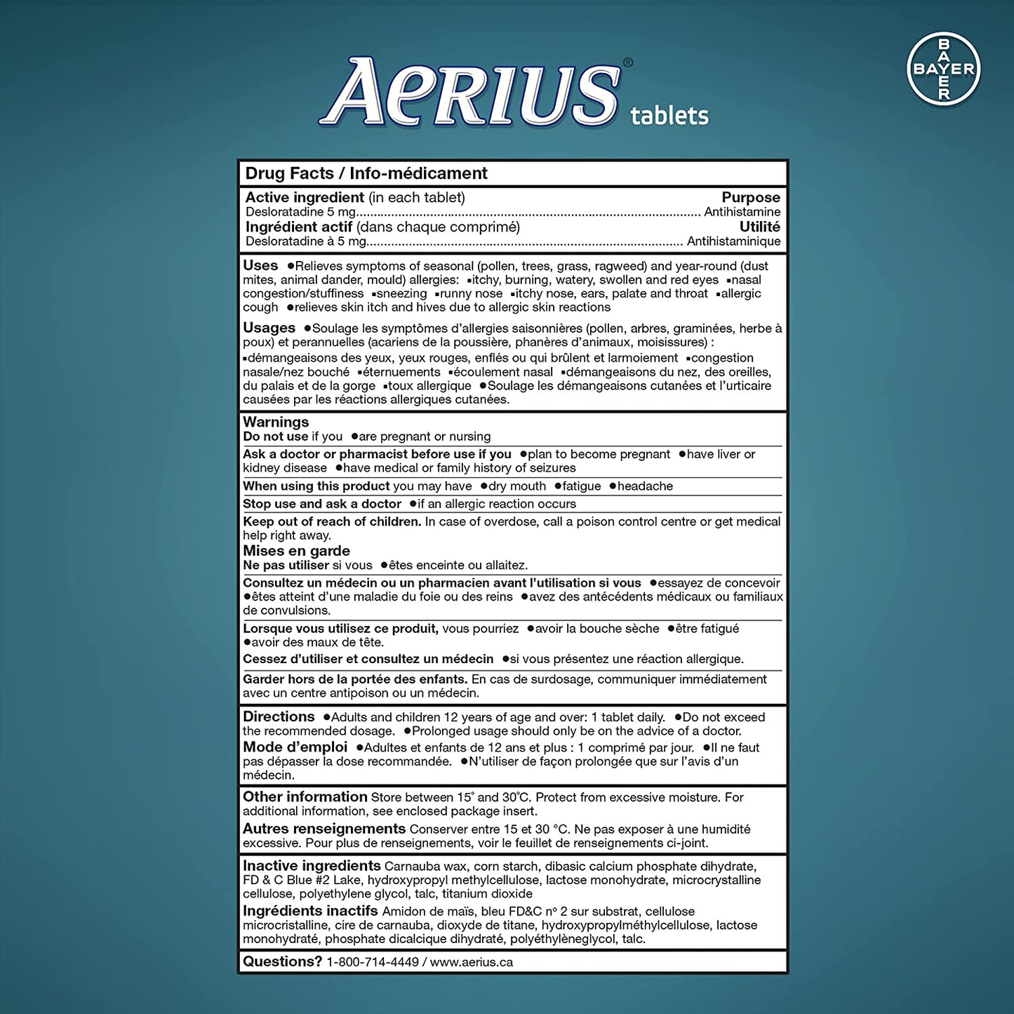 Aerius 5MG Desloratadine