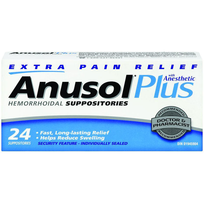 ANUSOL Plus Hemorrhoidal Suppositories