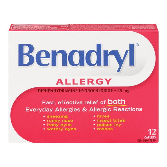 Benadryl Allergy Caplets 25mg