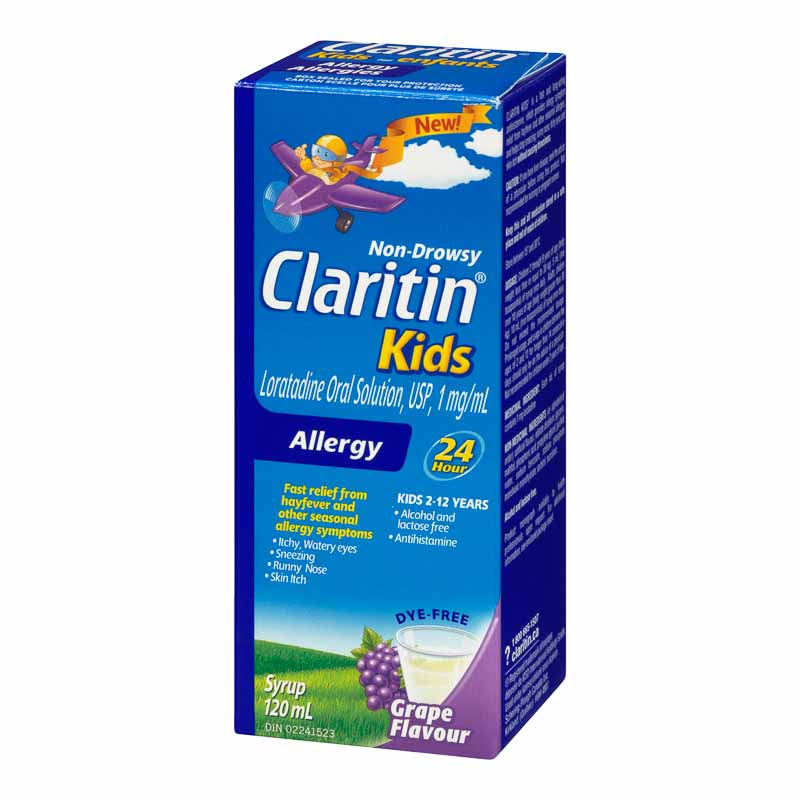 Claritin Kids Non-Drowsy Allergy Syrup Grape