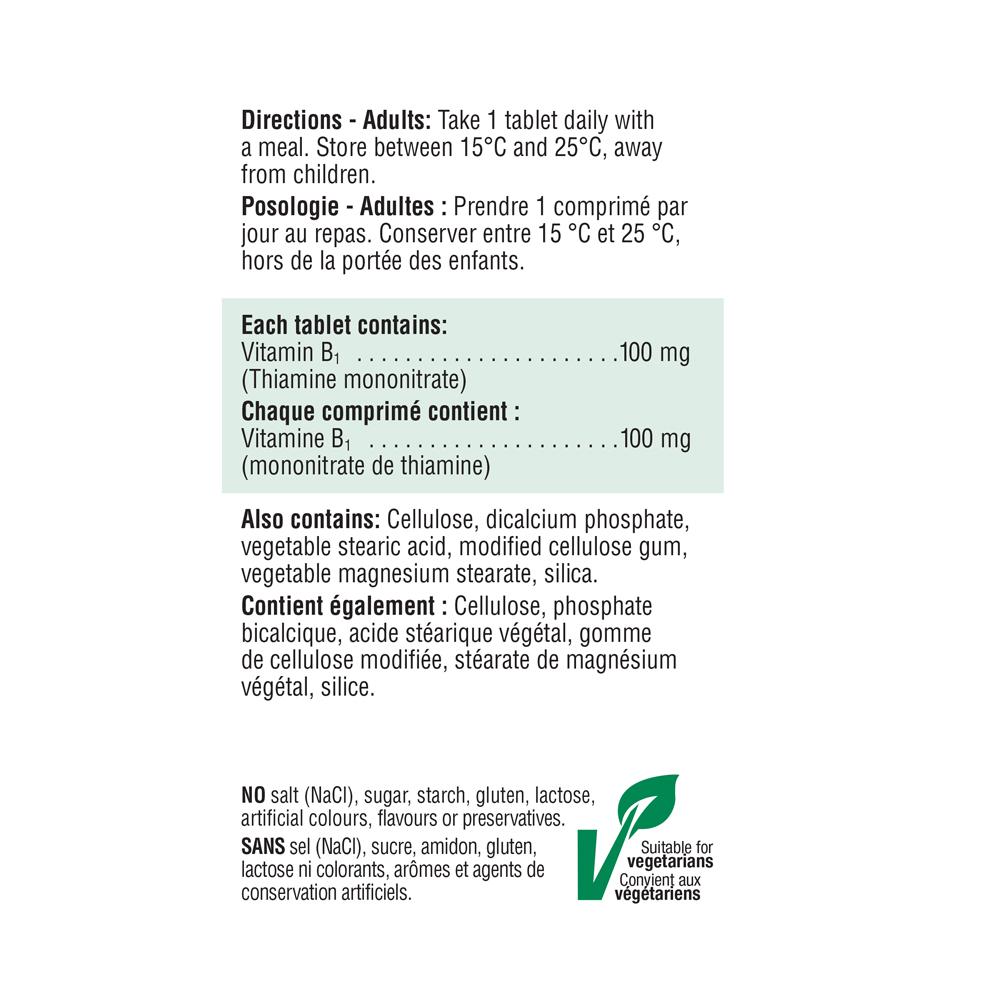 Jamieson Vitamine B1 100mg