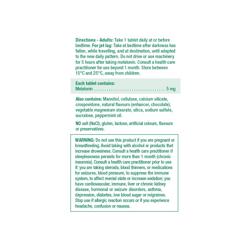 Jamieson Melatonin 5mg Fast Dissolving