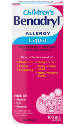 Benadryl Sir. All. Enf. Gomme à Bulles 6.5mg/ 5ml