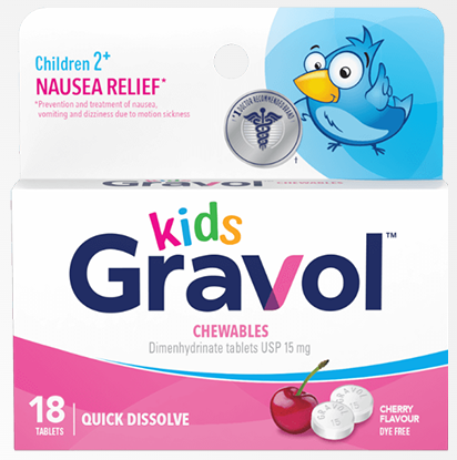 Gravol Enfants Croquable 15mg - Cerise