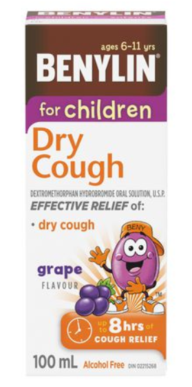 Benylin DM Toux Sèche Enfant Saveur Raisin
