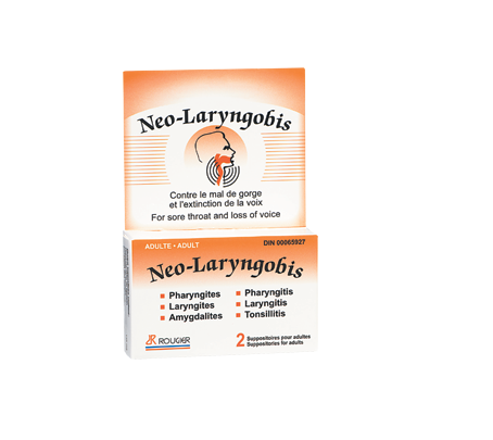 Neo-Laryngobis Suppositoires Adulte 135mg