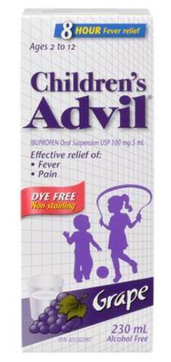 Advil Enfant. Raisin 100mg/5ml