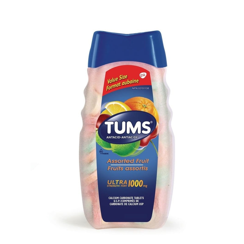 Tums Ultra Strength Antacid Calcium Tablets