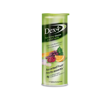 Dex4 Action Rapide Comprimé de Glucose - Saveurs assorties