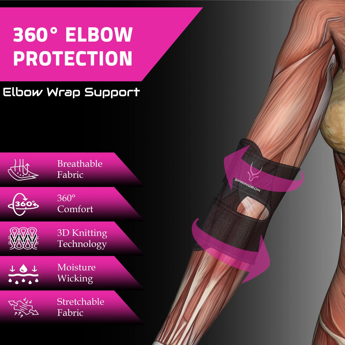 Springbok Elbow Wrap Support