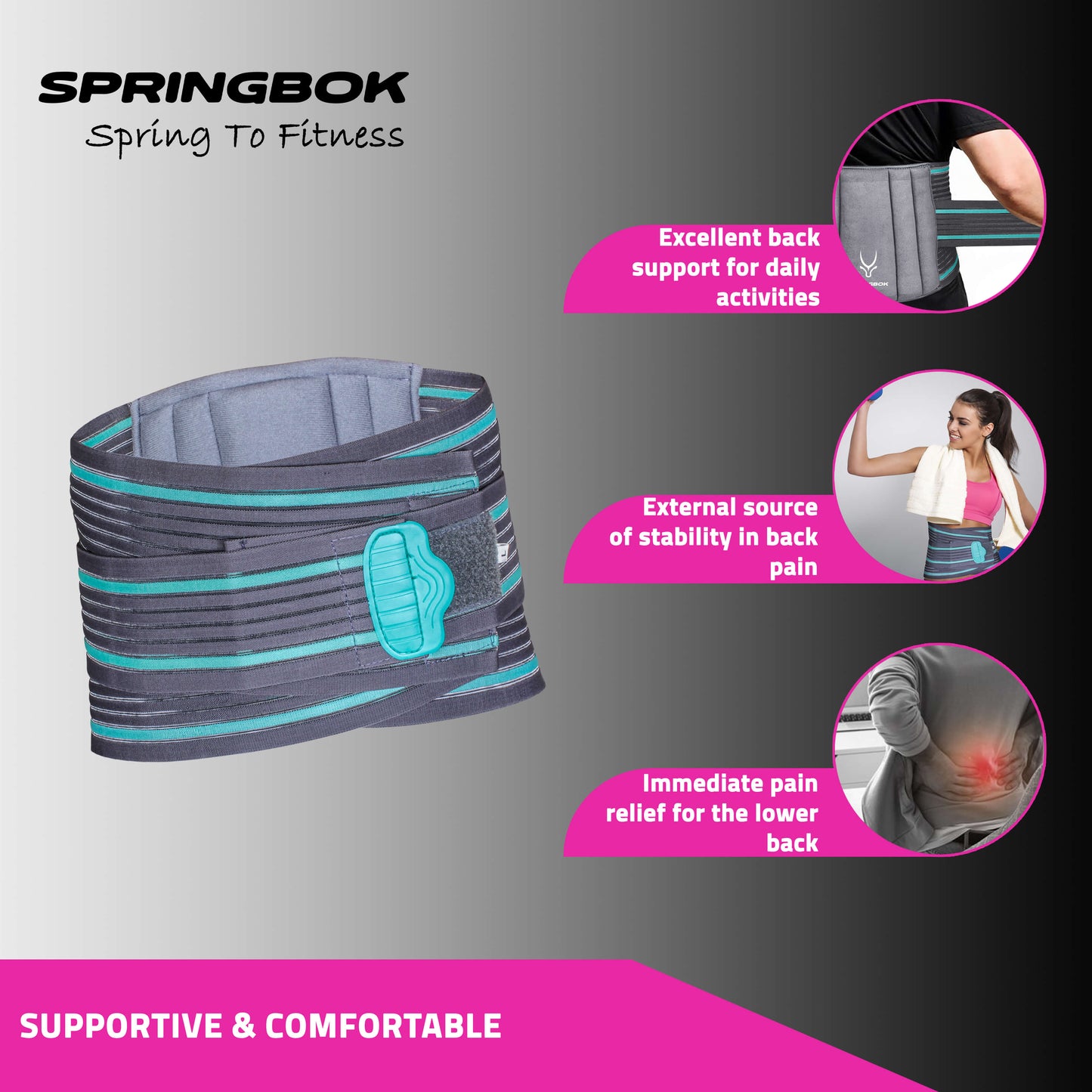 Springbok Abdominal Wrap Support Belt