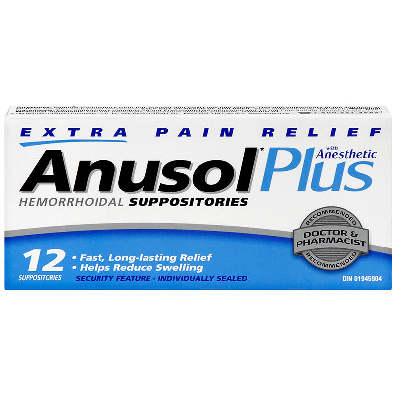 ANUSOL Plus Hemorrhoidal Suppositories