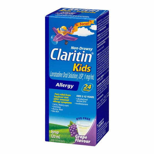 Claritin Kids Non-Drowsy Allergy Syrup Grape