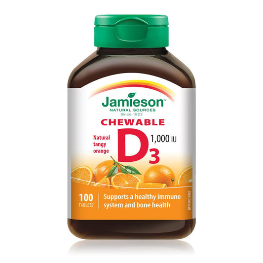 Jamieson Vitamin D 1000IU Natural Orange
