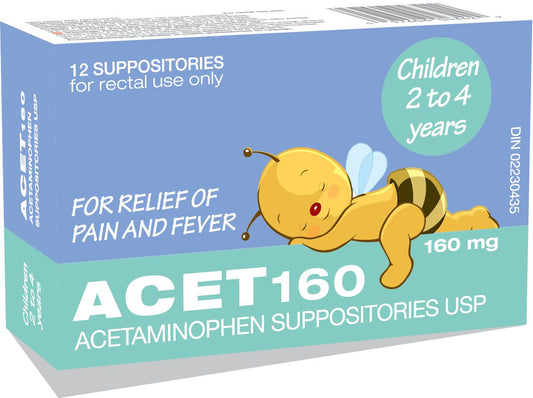 Acet160 Suppositoires 160mg