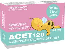 Acet160 Suppositoires 120mg