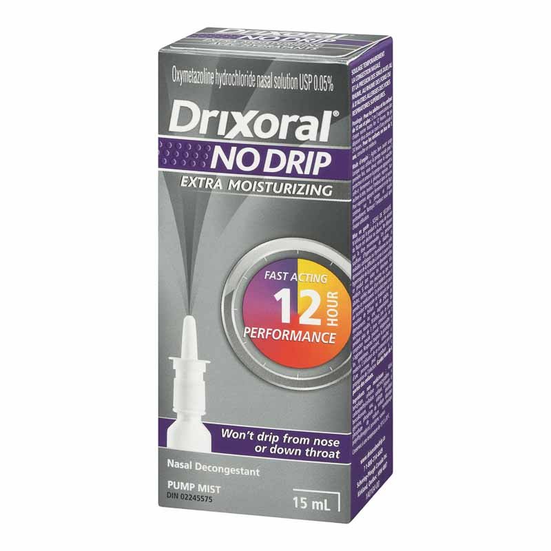 Drixoral No-Drip Extra Hydratant Décongestionnant Nasal