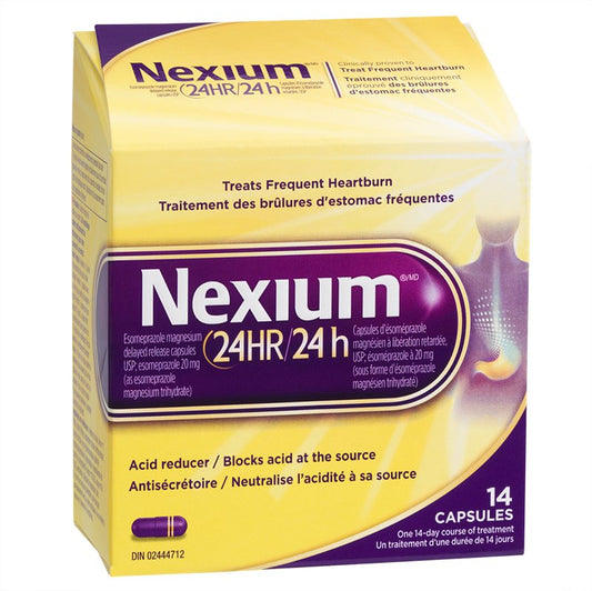 Nexium 24 heures - Réducteur d'acidité