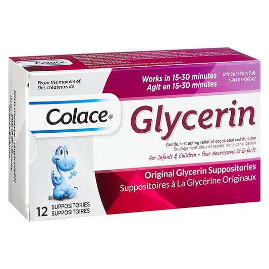 Colace Suppositoires de glycérine - Enfant