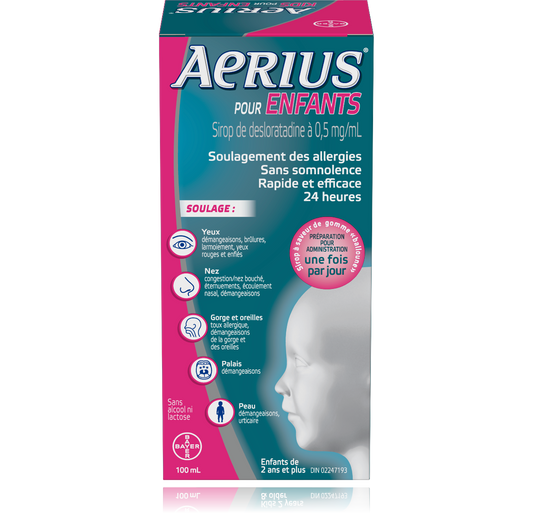 Aerius Sirop Allergie Enfants - Gomme Balloune 0.5mg/ml