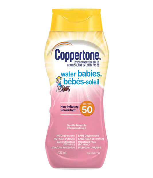 Coppertone Water Babies SPF50 Sunscreen Lotion, 237 mL